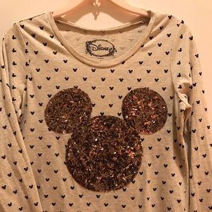 Sequin Mickey Mouse shirt